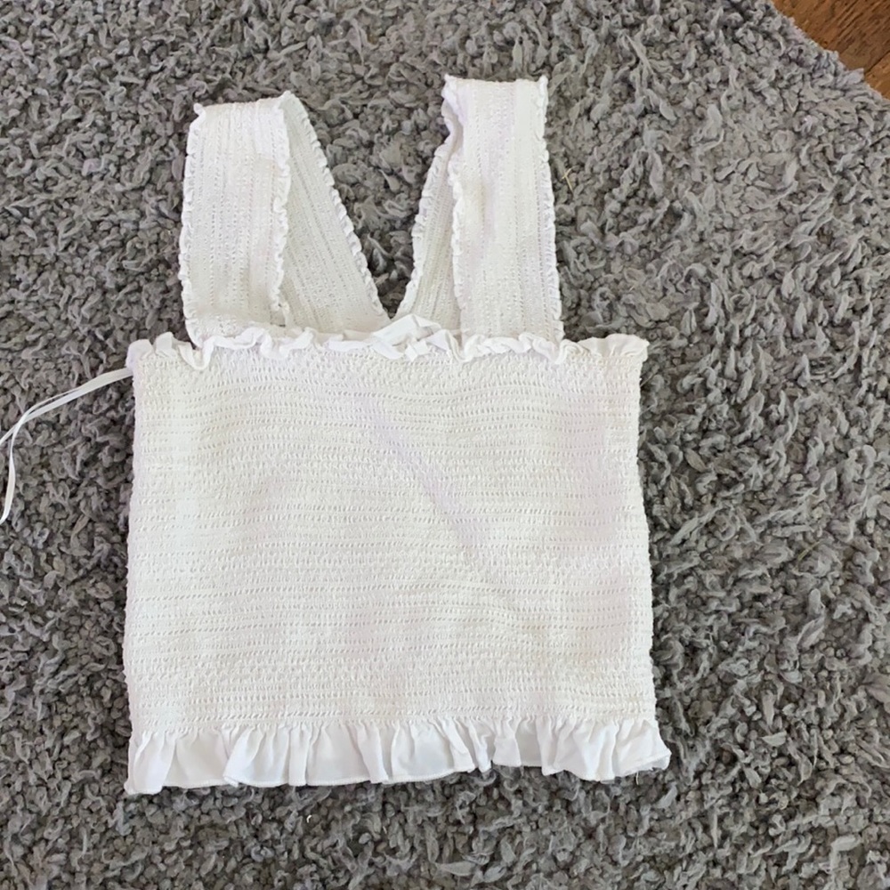 White crop top
